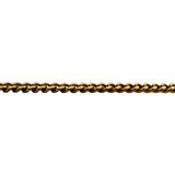 19k Portuguese Yellow Gold 19.3g Solid 2.5mm Curb Link Chain Necklace 22"