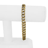 18k Yellow Gold 36.4g Solid Heavy Vintage Men's 9mm Curb Link Bracelet 9"