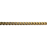 18k Yellow Gold 6.9g Hollow Light 5.5mm Curb Link Necklace 17.5"