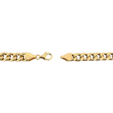 18k Yellow Gold 6.9g Hollow Light 5.5mm Curb Link Necklace 17.5"