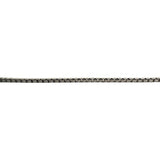 18k White Gold 4g UnoAErre Thin 1.2mm Box Link Chain Necklace Italy 16"