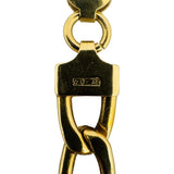 18k Yellow Gold 19.3g Semi Solid 6mm Mariner Link Chain Necklace Italy 19"