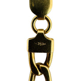 18k Yellow Gold 19.3g Semi Solid 6mm Mariner Link Chain Necklace Italy 19"