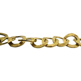 18k Yellow Gold 39.7g Solid Heavy Vintage Fancy Circle Link Bracelet Italy 7"