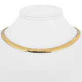 14k Yellow Gold 39g Solid Heavy 6mm Omega Link Necklace Italy 16"