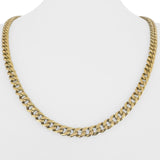 14k Yellow Gold 21g Semi Solid 6mm Cuban Curb Link Chain Necklace 22"
