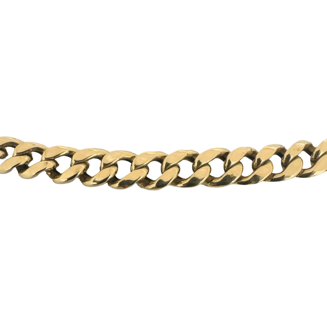 14k Yellow Gold 21g Semi Solid 6mm Cuban Curb Link Chain Necklace 22"