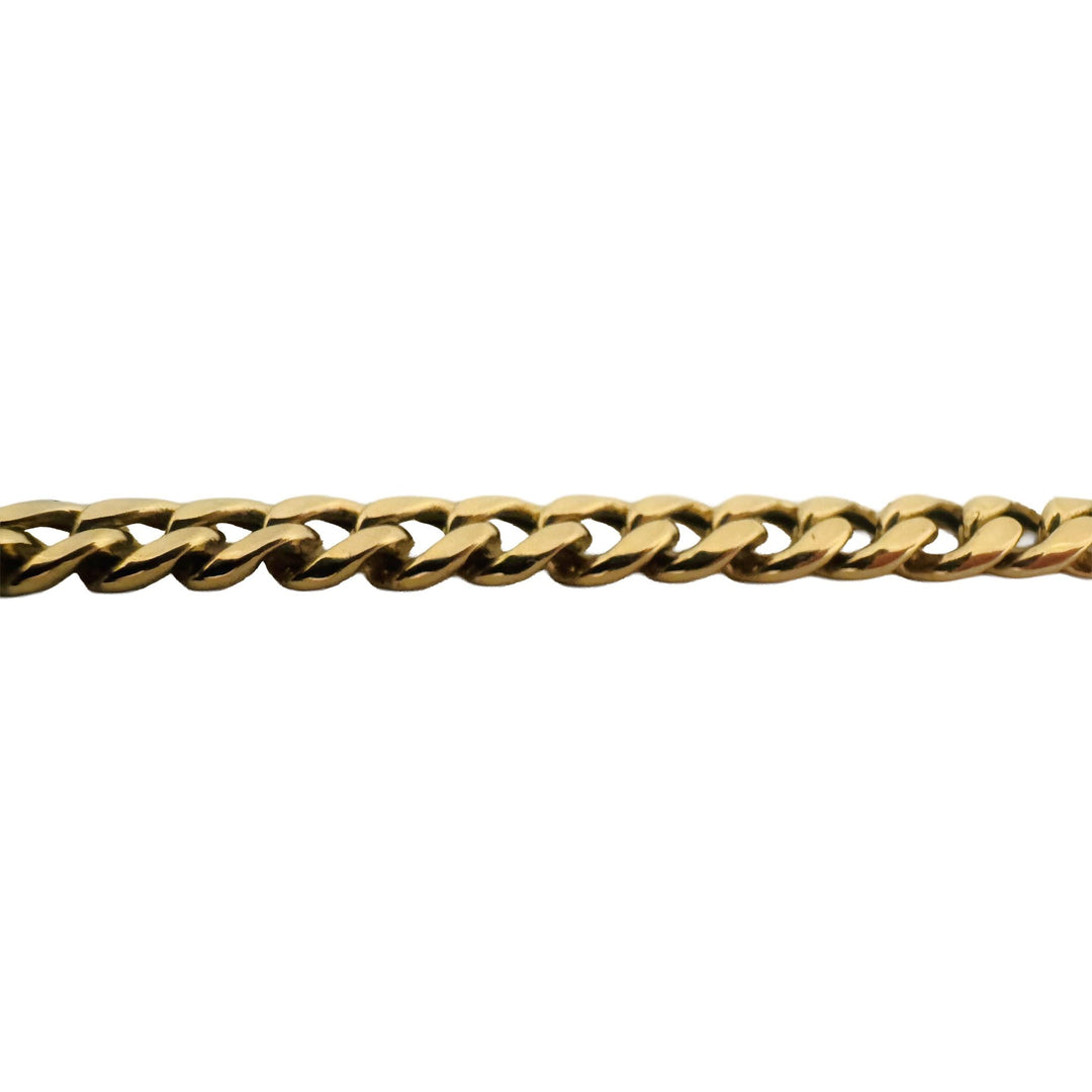 14k Yellow Gold 21g Semi Solid 6mm Cuban Curb Link Chain Necklace 22"