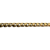 14k Yellow Gold 21g Semi Solid 6mm Cuban Curb Link Chain Necklace 22"
