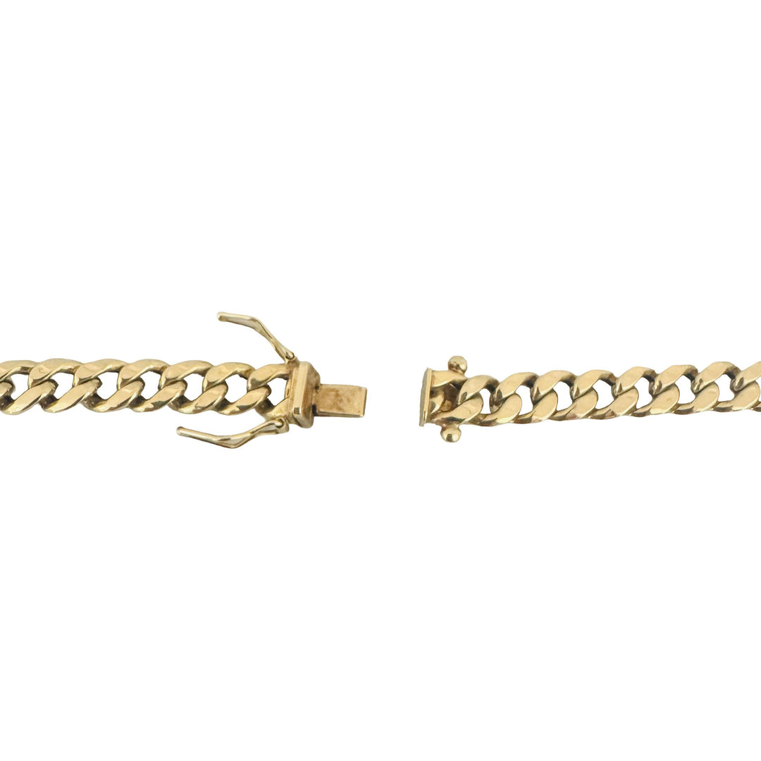 14k Yellow Gold 21g Semi Solid 6mm Cuban Curb Link Chain Necklace 22"