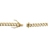14k Yellow Gold 21g Semi Solid 6mm Cuban Curb Link Chain Necklace 22"