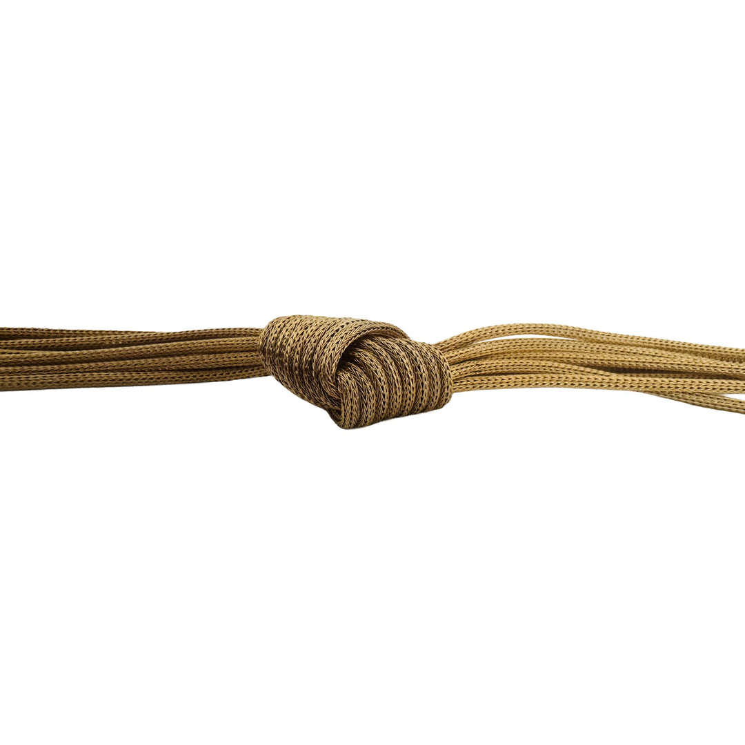 14k Yellow Gold 48.2g Heavy Vintage Eight Strand Mesh Knot Necklace 17"