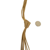 14k Yellow Gold 48.2g Heavy Vintage Eight Strand Mesh Knot Necklace 17"