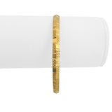 22k Yellow Gold 9.5g Solid Beaded 4.5mm Bangle Bracelet 7.5"