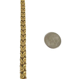 18k Yellow Gold 36g Vintage UnoAErre 6mm Rounded Byzantine Link Necklace 18"