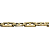 14k Yellow Gold 20.9g Solid Men's 8mm Mariner Link Bracelet Italy 8.25"