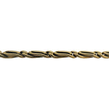 14k Yellow Gold 20.7g Solid Vintage 3.5mm Fancy Curb Link Chain Necklace 21"