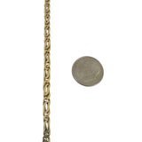 14k Yellow Gold 20.7g Solid Vintage 3.5mm Fancy Curb Link Chain Necklace 21"