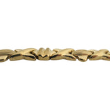14k Yellow Gold 23.9g Ladies Hugs and Kisses XO Link Necklace 17"