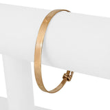 Ed Levin 14k Rose Gold 15.5g Vintage Bypass Slide Bangle Bracelet 6.75"