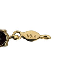 14k Yellow Gold 10.7g Oval Cut Garnet Ladies Link Bracelet 7.25"