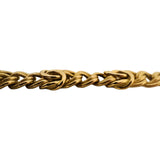 14K Yellow Gold 37.8g Vintage 12mm Fancy Double Curb Link Necklace Italy 17"