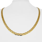 14k Yellow Gold 18.4g Solid Flat 5mm Mariner Link Chain Necklace Italy 22.5"