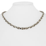 14k White Gold 14.2g Hollow 5mm Cable Link Necklace 18"