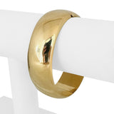 Tiffany & Co. 14k Yellow Gold 47.7g Vintage Polished Large Bangle Bracelet 7"