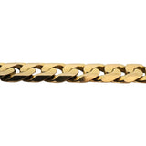 14k Yellow Gold 45.6g Solid Heavy Men's 11mm Curb Link Bracelet Italy 9"