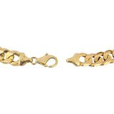 14k Yellow Gold 45.6g Solid Heavy Men's 11mm Curb Link Bracelet Italy 9"