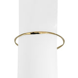 14k Yellow Gold 7g Solid Hammered Curved Abstract Bangle Bracelet 7.5"