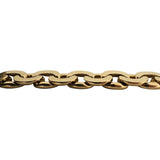 14k Yellow Gold 45.4g Solid Men's 9mm Vintage Curb Link Bracelet Italy 8.25"