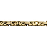 14k Yellow Gold 9.9g Ladies 7.5mm Byzantine Link Bracelet Italy 7"