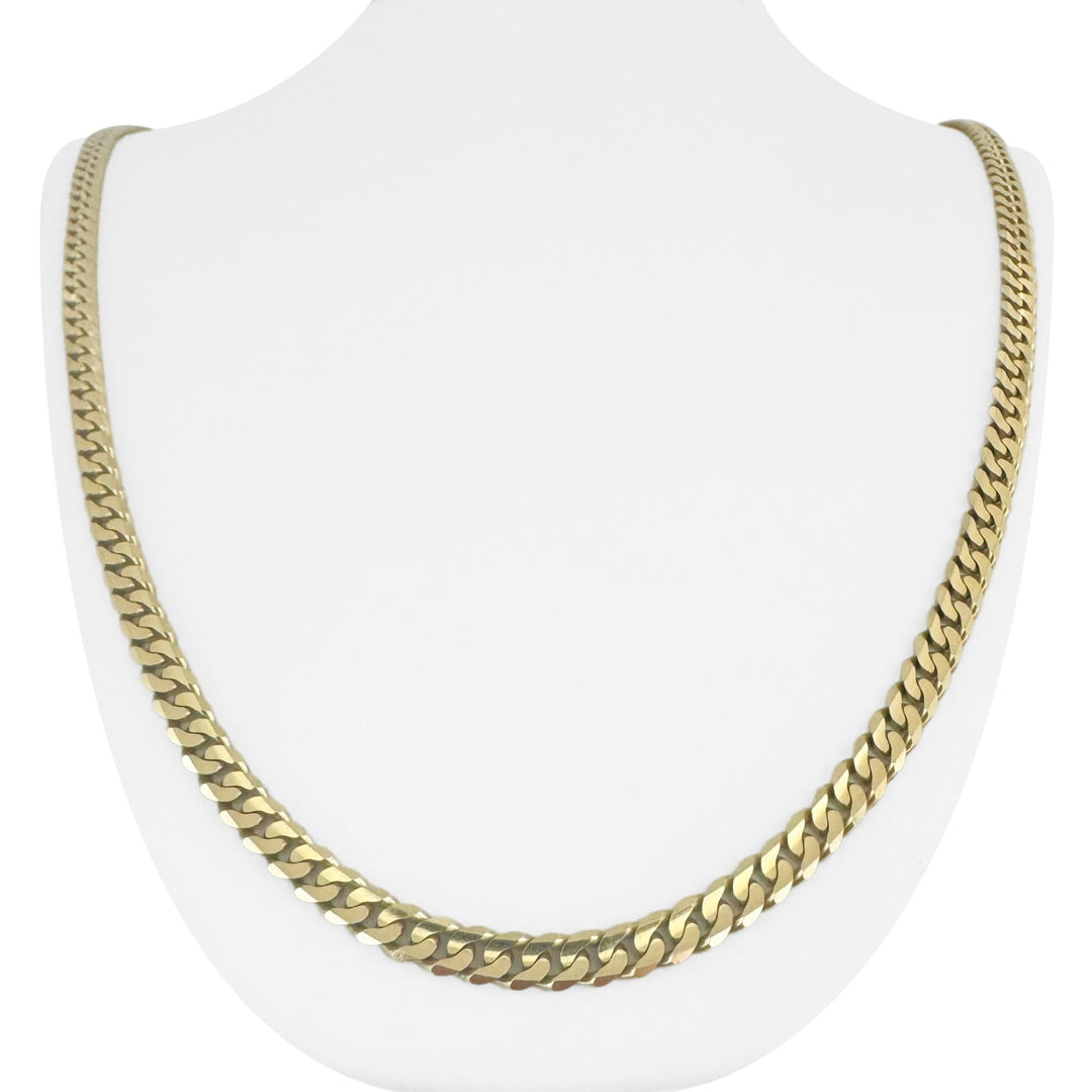 14k Yellow Gold 39.3g Solid Heavy 5mm Curb Link Chain Necklace 26"