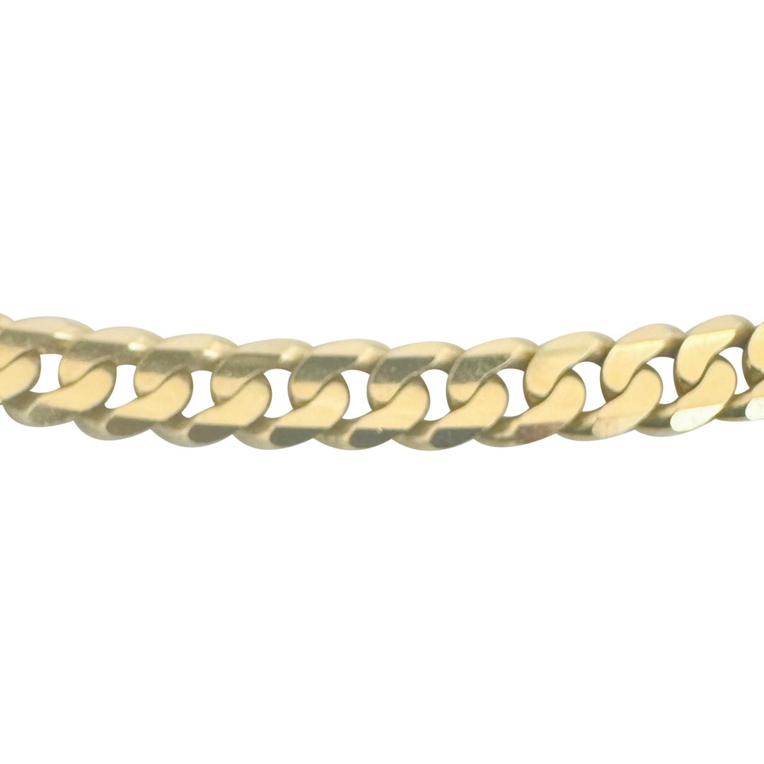 14k Yellow Gold 39.3g Solid Heavy 5mm Curb Link Chain Necklace 26"