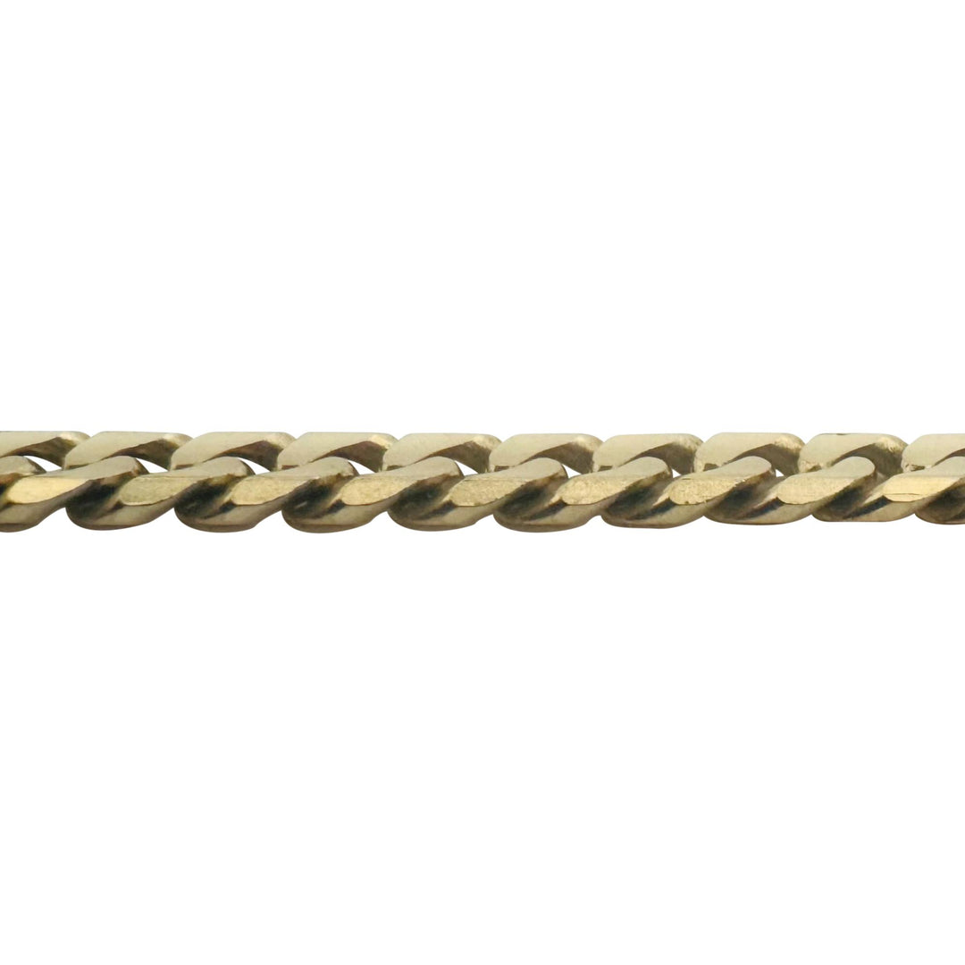 14k Yellow Gold 39.3g Solid Heavy 5mm Curb Link Chain Necklace 26"