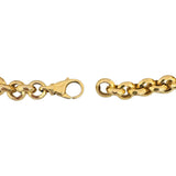 14k Yellow Gold 12.6g Ladies Faceted 8.5mm Rolo Link Bracelet 8"