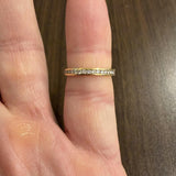 18k Yellow Gold and 0.50cttw Diamond 2.5mm Eternity Band Ring Size 5.75