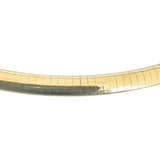 14k Yellow Gold 30.8g Solid Heavy 6mm Omega Link Necklace Italy 16"