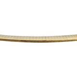 14k Yellow Gold 30.8g Solid Heavy 6mm Omega Link Necklace Italy 16"