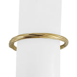 14k Yellow Gold 17.5g Vintage Ladies Twist Spiral Bangle Bracelet Italy 7"