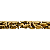 14k Yellow Gold 25.9g Heavy Thick 12mm Byzantine Link Bracelet Italy 7.5"