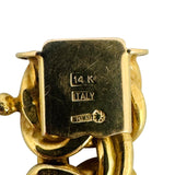 14k Yellow Gold 60g Heavy Thick 12mm Byzantine Link Necklace Italy 18"