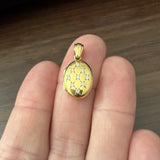 Charles Green & Sons 18k Yellow Gold and Diamond Vintage Locket Pendant