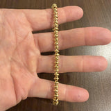 Roberto Coin 18k Yellow Gold 10.7g Ladies Vintage Fancy Link Bracelet Italy 7.5"