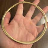 14k Yellow Gold 33.7g Solid Heavy 6mm Omega Link Necklace 16"