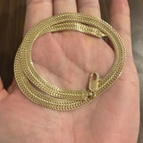 14k Yellow Gold 19.3g Solid Diamond Cut 8mm Fancy Link Mesh Necklace Italy 16"