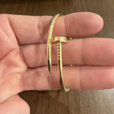 Cartier Just Un Clou 18k Yellow Gold Classic Model Size 17 Bracelet