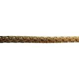 18k Yellow Gold 24g Solid Heavy Vintage Woven Mesh Bracelet Italy 7"